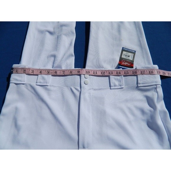 Rawlings Baseball Pants Men's XL White Elastic Bottom NWT - Picture 8 of 12